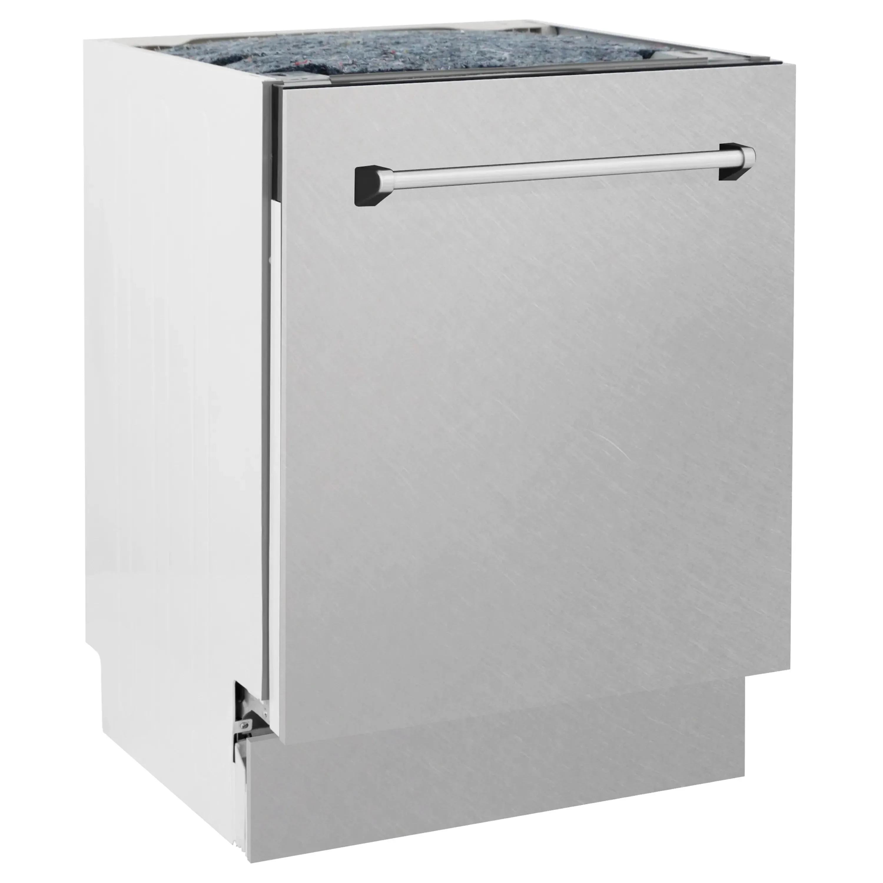 ZLINE 24-Inch Tallac Series 3rd Rack Dishwasher in DuraSnow with Stainless Steel Tub, 51dBa (DWV-SN-24)
