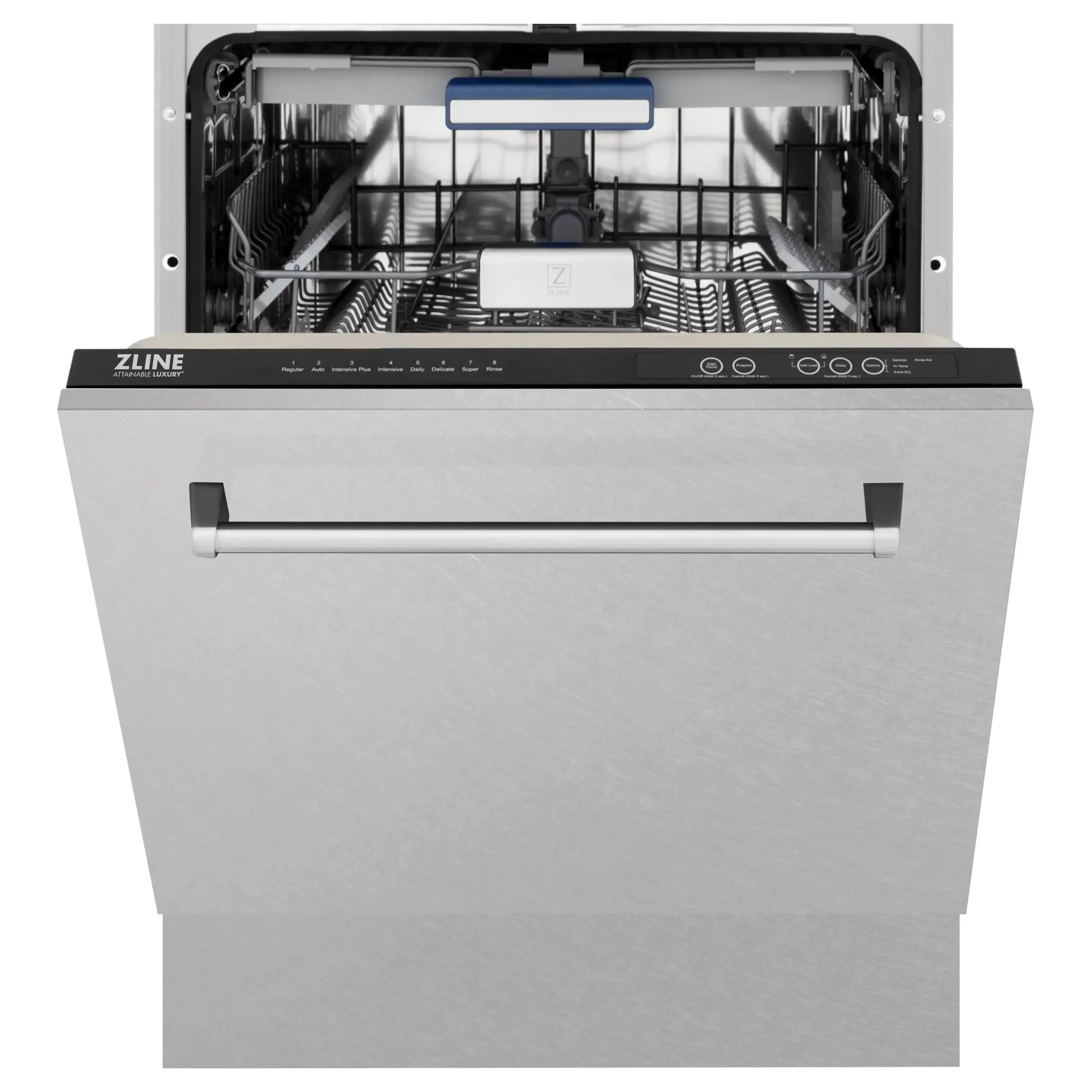 ZLINE 24-Inch Tallac Series 3rd Rack Dishwasher in DuraSnow with Stainless Steel Tub, 51dBa (DWV-SN-24)