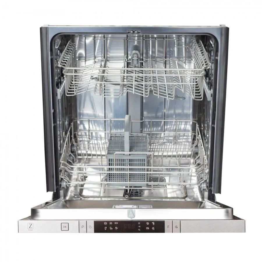 ZLINE 24-Inch Top Control Dishwasher in Unfinished Wood with Traditional Style Handle (DW-UF-H-24)